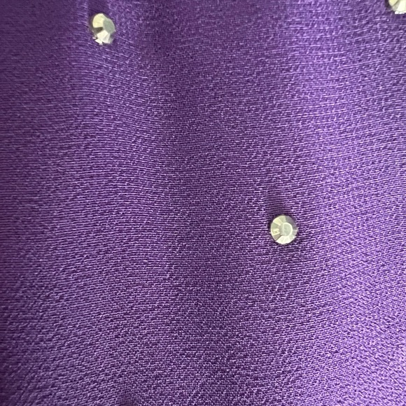Vince Camuto purple studded beaded dress - Picture 2 of 13